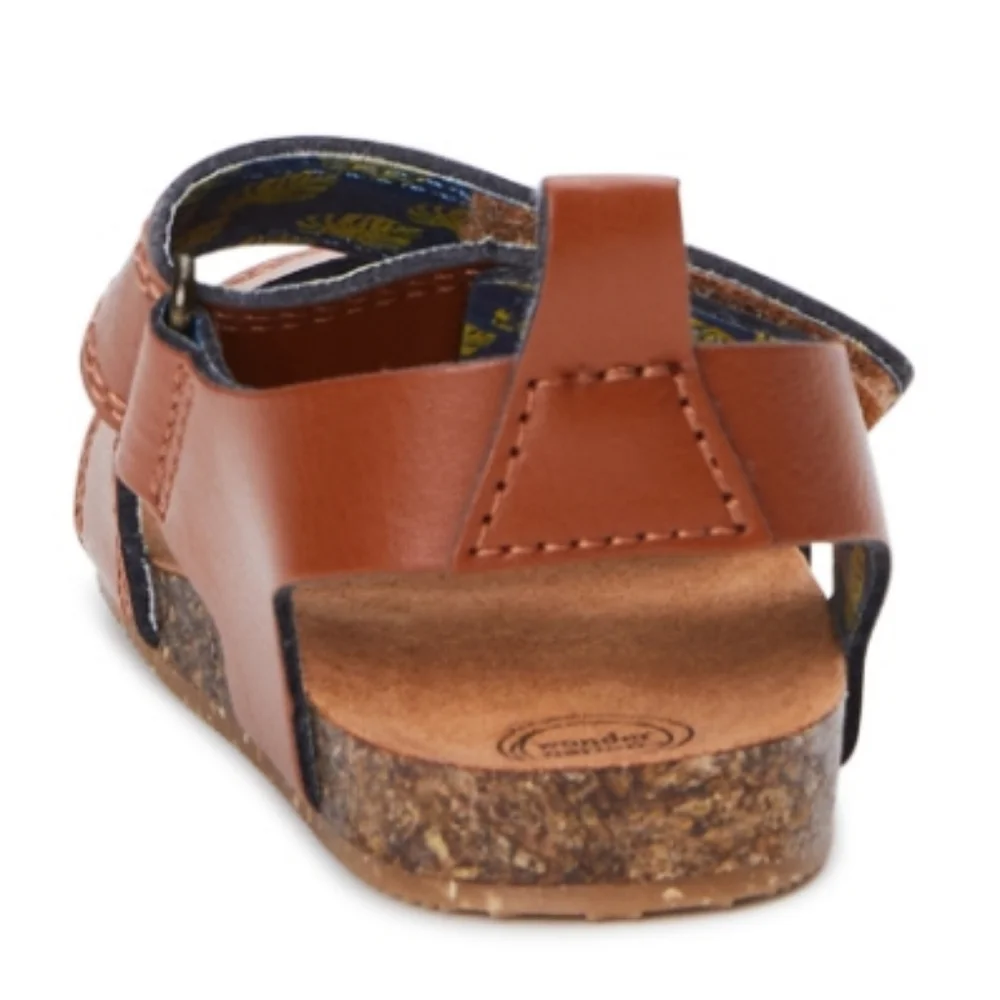 NEW - NWT Wonder Nation Unisex Baby Footbed Sandals, Size 6